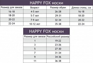 Happy Fox, Носки детские 3 пары Happy Fox