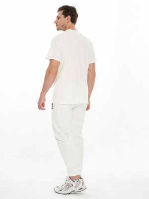 Костюм джоггеры с футболкой белого цвета 9181Bl