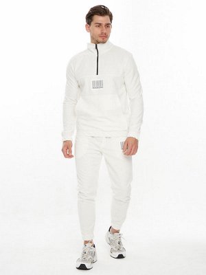 Спортивный костюм анорак белого цвета 9155Bl