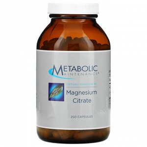 Metabolic Maintenance, Magnesium Citrate, 250 Capsules