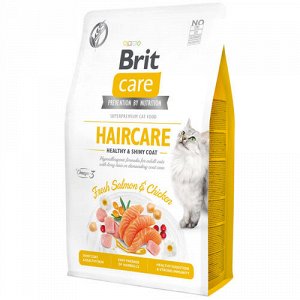 Brit Care GF д/кош Haircare Красивая кожа и шерсть Лосось/Курица 2кг