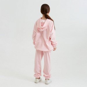 Костюм для девочки (худи, брюки) MINAKU: Casual Collection KIDS цвет персиковый, рост 104
