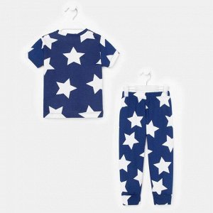 Пижама (футболка, брюки) KAFTAN «Звезды» синий,