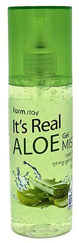 Гель-спрей для лица с экстрактом алоэ It's real aloe gel mist FarmStay 120 мл.