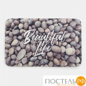 Коврик для ванной Этель &quot;Beautiful life&quot;, 80х50 см, велюр   5399396