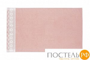 529700/2-2 Полотенце с кружевом 100% хб SHE "Daniella" 450 гр 70*140 terracotta