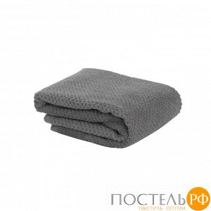 Полотенце для рук фактурное серого цвета из коллекции Essential 90х50 см