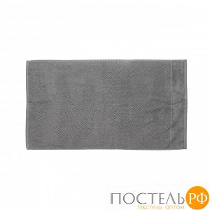Полотенце для рук фактурное серого цвета из коллекции Essential 90х50 см