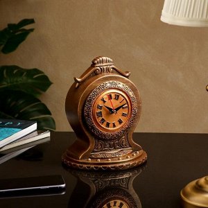 Часы "Классические" №11, коричнево-золотистые, 24 см
