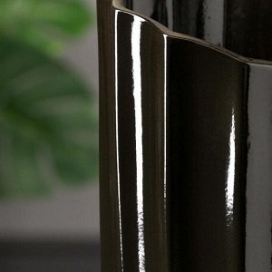Ваза напольная "Селена", чёрная, керамика, 45 см