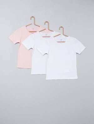 Комплект из 3 однотонных футболок
