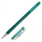 Ручка гелевая &quot;Pentel Hybrid Dual Metallic&quot; 1.0 мм, чернила &quot;хамелеон&quot;, корп. зеленый+синий металлик арт. K110-DDX