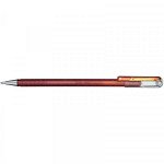 Ручка гелевая &quot;Pentel Hybrid Dual Metallic&quot; 1.0 мм, чернила &quot;хамелеон&quot;, корп. оранж.+желтый металлик арт. K110-DFX