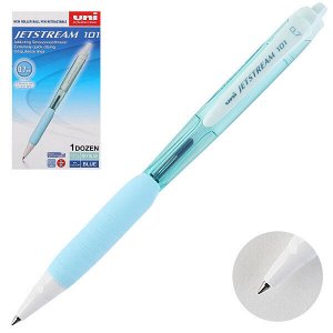 Ручка шарик "Jetstream" 0.7 мм автомат быстросох. синяя, корп. бирюзовый 1/12 арт. SXN-101-07FL