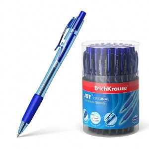 Ручка шариковая автоматическая "ErichKrause JOY Original, Ultra Glide Technology" цвет чернил синий (в тубусе по 50 шт арт. ЕК-46522