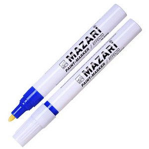 Маркер - краска "Mazari Effecto" синий (2мм) 1/12 арт. M-5008-70*