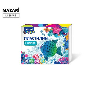 Пластилин 8 цв. "Mazari Классический" со стеком (120 гр) 1/23 арт. M-2145-08