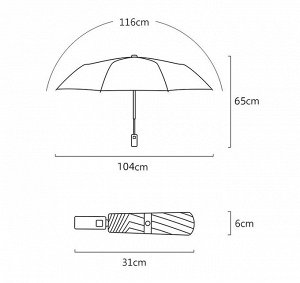 Зонт Портативный зонтик, диаметр 104 см, длина с ручкой 65 см, в сложенном виде длина 31 см.
Благодаря надежной автоматической системе, зонтик открывается за считанные секунды. Закрывается он вручную.