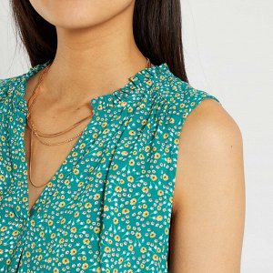 Блузка без рукавов - зеленый