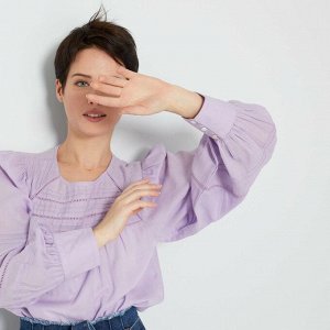 Легкая блузка - светло-сиреневый