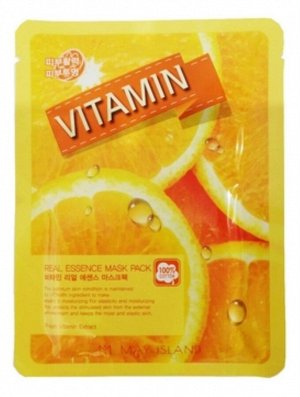 May Island Real Essense Vitamin Mask Pack Тканевая маска для лица с витамином C, 25 мл