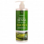 Deoproce Маска для волос восстанавливающая с экстрактом зелёного чая и хны Pack Hair Greentea Henna Pure Refresh Step 3, 1000 мл