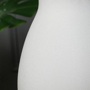 Ваза напольная "Эллада" кожа, белая , керамика, 67 см