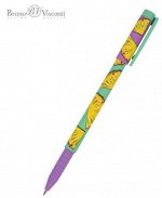 Ручка шариковая 0.5 мм &quot;FunWrite.Fresh  fruity. Ананас&quot; синяя 20-0212/93 Bruno Visconti {Китай}