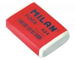 Ластик &quot;Nata 624&quot; белый, карт. держатель, пластик 39х27х9 мм (973215) Milan {Испания}