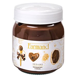 Шоколадная паста FARMAND с кунжутом 330 г 1 уп.х 12 шт.