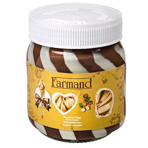 Шоколадная паста FARMAND с фундуком и молоком 330 г 1 уп.х 12 шт.