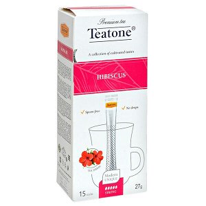 чай TEATONE 'HIBISCUS' 15 стиков 1 уп.х 12 шт.