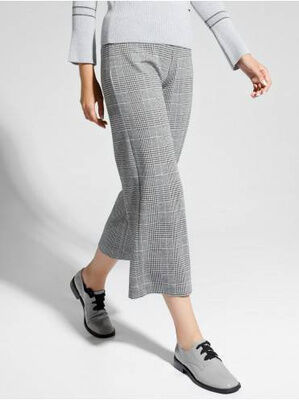 Брюки женские CONTE Кюлоты с высокой посадкой CLASSIC CHIC  19С-866ТСП   Grey-ivory check