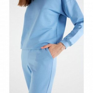 Костюм женский (свитшот, брюки) MINAKU: Casual Collection цвет голубой