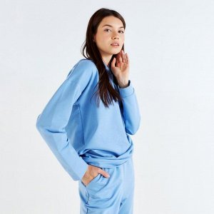Костюм женский (худи, брюки) MINAKU: Casual Collection цвет голубой
