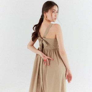 Платье женское MINAKU: Enjoy цвет бежевый, р-р 44