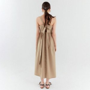Платье летнее женское MINAKU: Enjoy цвет бежевый