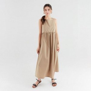 Платье женское MINAKU: Enjoy цвет бежевый, р-р 44