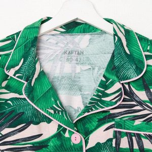 Пижама женская (рубашка и брюки) KAFTAN "Tropic" р. 48-50