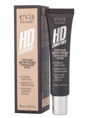 Eva Mosaic Тональный крем HD Comfort устойчивый с матирующим эффектом, тон 05 Розовая ваниль