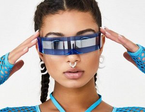 Очки женские солнцезащитные в чехле, цвет синий