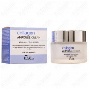 Крем для лица с коллагеном, Ekel Collagen Ampoule Cream