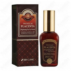 Сыворотка против тёмных кругов под глазами, 3W Clinic Premium Placenta Brightening Day Eye Serum