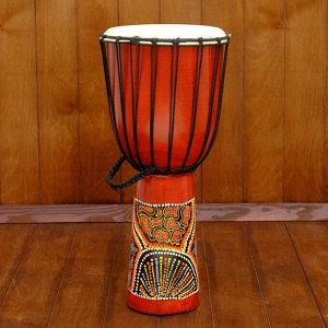 Музыкальный инструмент барабан джембе "Цветной" 50х23х23 см МИКС