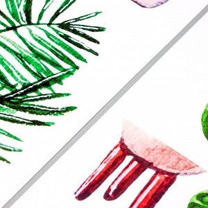 Наклейка пластик интерьерная цветная "Домашние растения" 30х90 см набор 2 листа