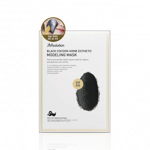 JMSOLUTION BLACK COCOON HOME ESTHETIC MODELING MASK 55g Альгинатная маска с протеинами шелкопряда и углем 55г