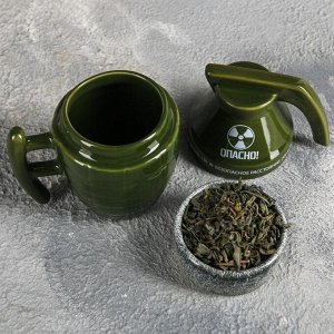 Подарочный набор «С 23 Февраля»: чай зелёный 50 г., кружка-граната 300 мл