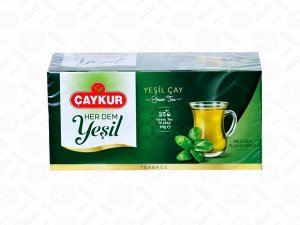 Чай зеленый "Caykur" Yesil с мелиссой 25 шт (пакетир.) 1/24