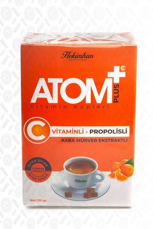 Чай прессованный "Hekimhan" АТОМ+ с витамином С 170 гр 1/24