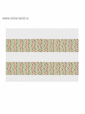 Скатерть полиэтилен Цветные горошки 108 х 180 см